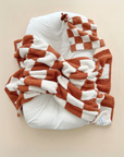 Checkered Plush Blanket | Copper