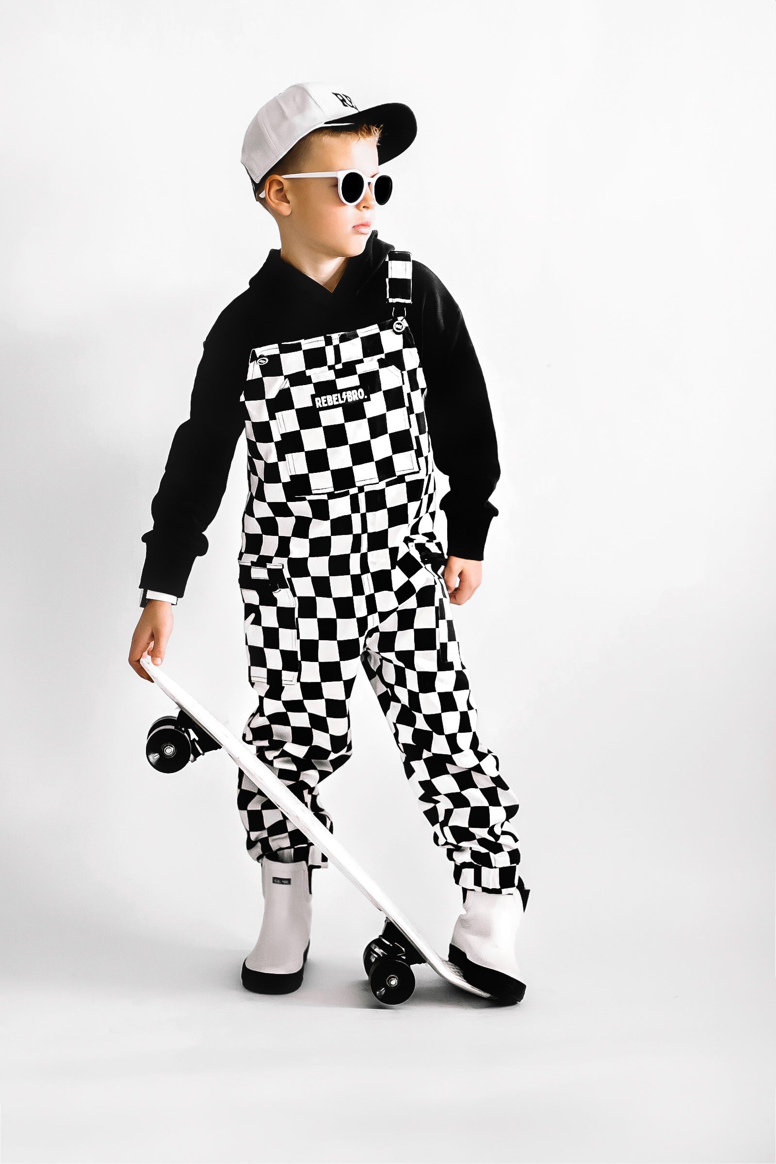 The Live Fast Checkered Overall in Venice