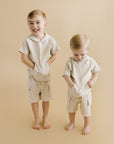 Cargo Shorts Set | Oatmeal