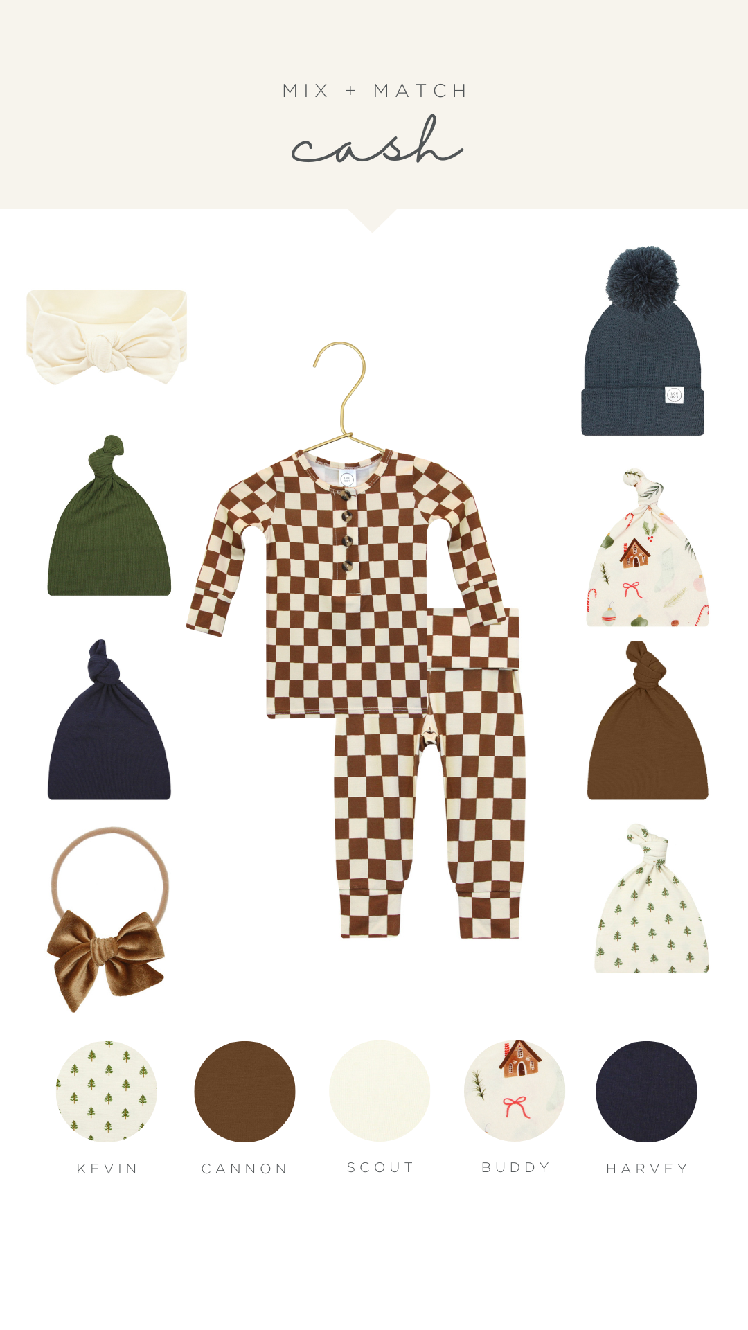 Cash Newborn Hat Bundle (Gown)