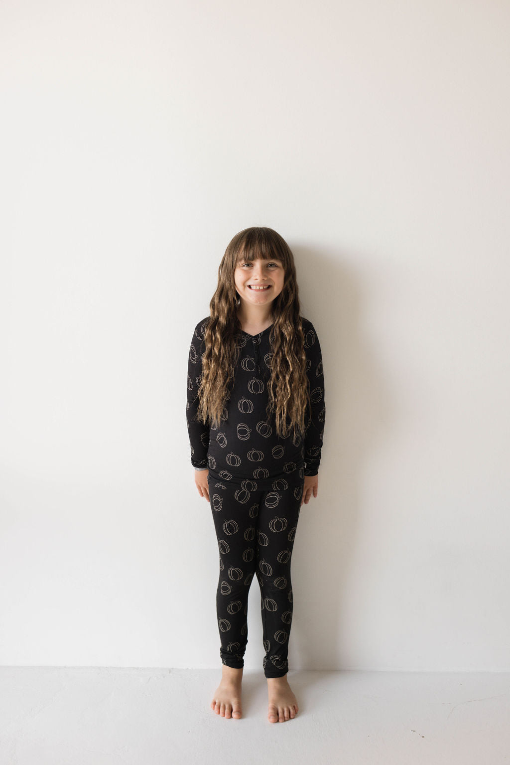 Bamboo Two Piece Pajamas | Midnight Pumpkin