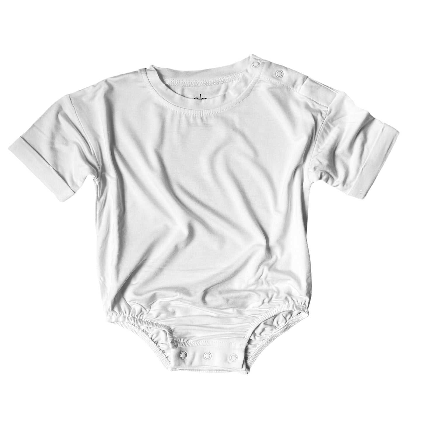 Everyday Bamboo Tee-Onesie in Vanilla