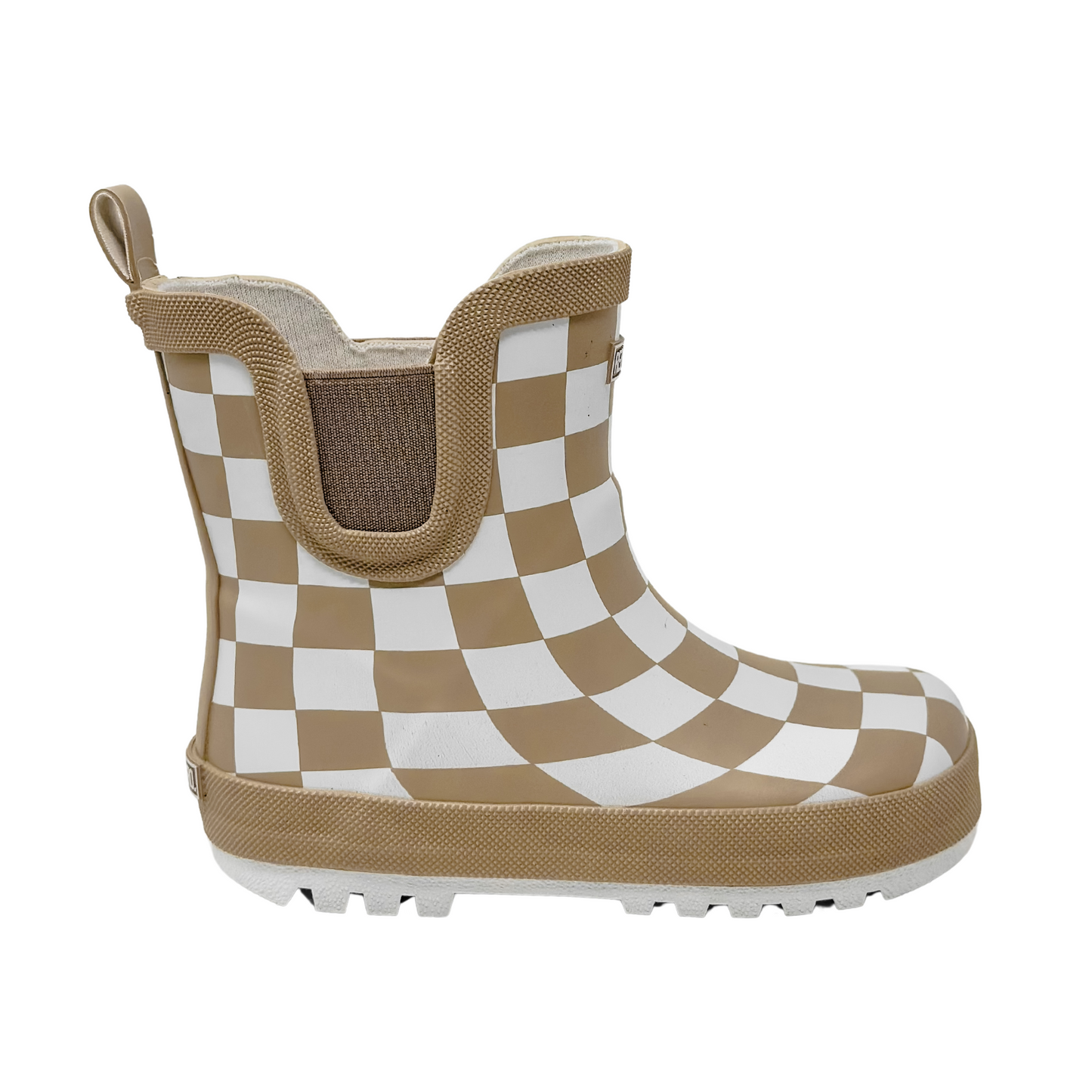 Holstyn Midi Boot in Salted Caramel Checkered