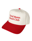 TIRED MOMS BEACH CLUB HAT // RED