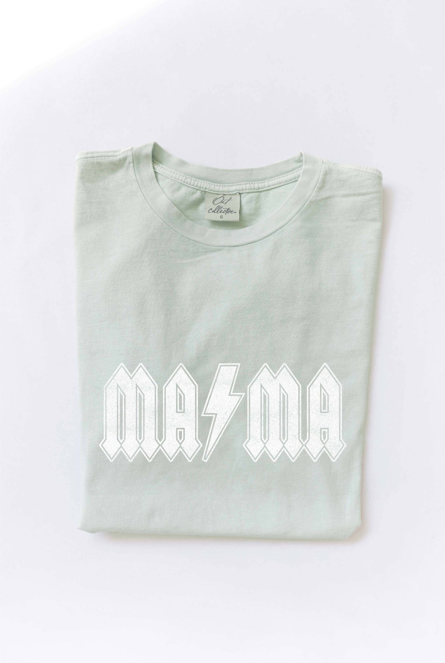 MAMA BOLT  Mineral Washed Graphic Top: TOAST / S