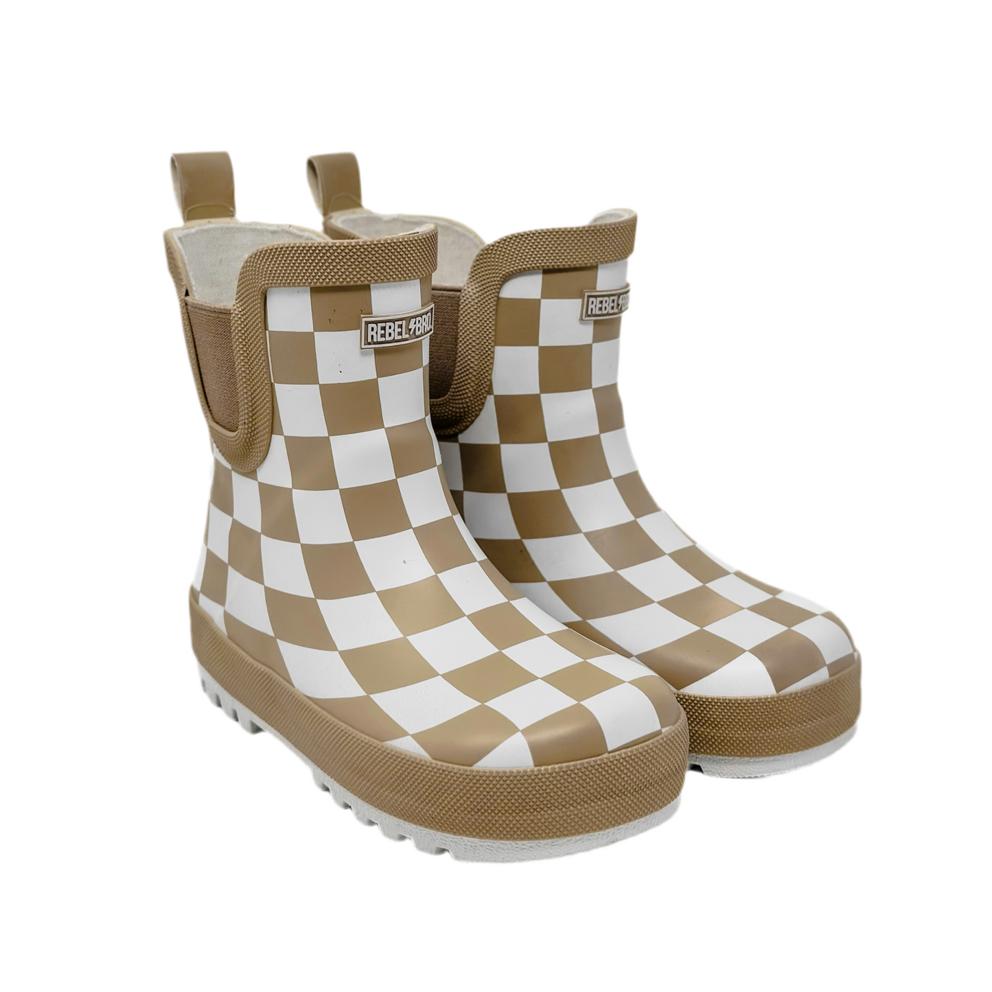 Holstyn Midi Boot in Salted Caramel Checkered