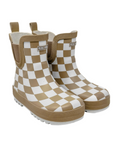 Holstyn Midi Boot in Salted Caramel Checkered