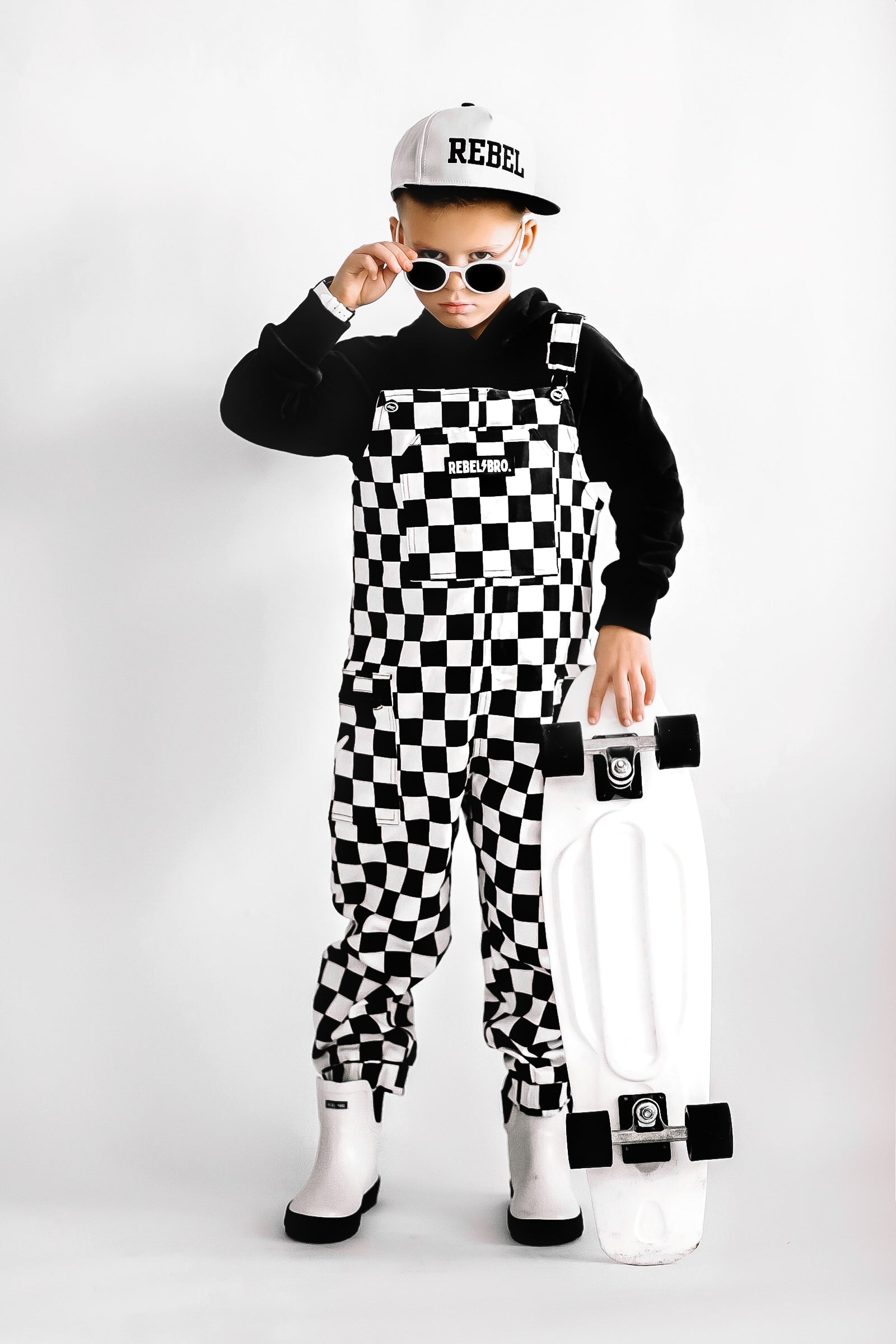 The Live Fast Checkered Overall in Venice