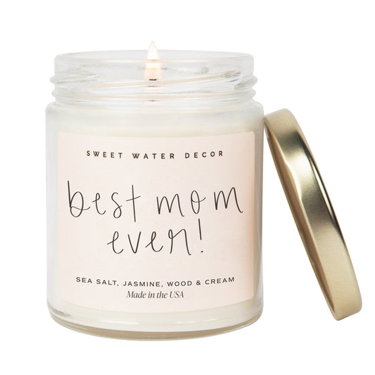 Best Mom Ever! Soy Candle - Clear Jar - 9 oz