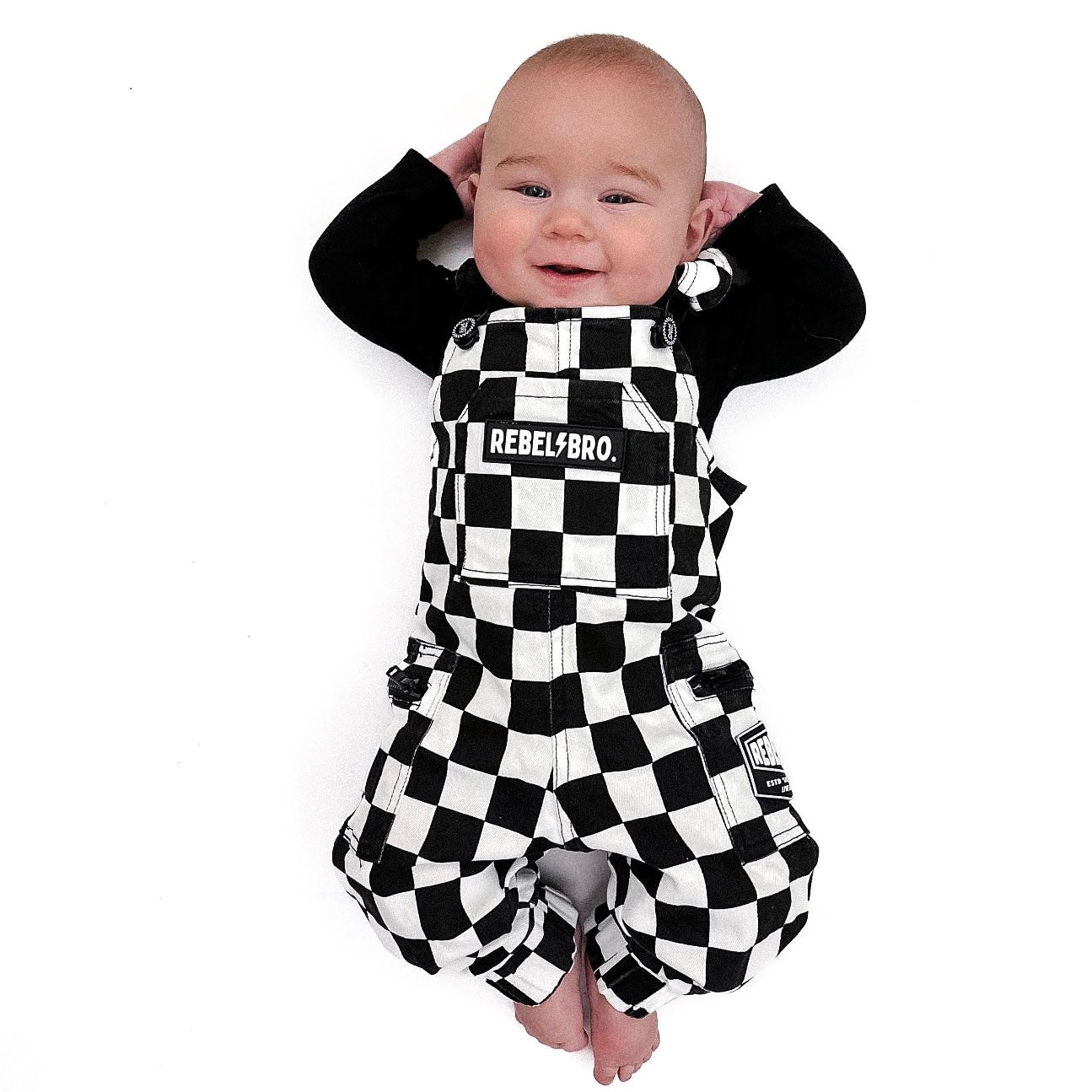 The Live Fast Checkered Overall in Venice