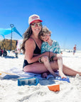 TIRED MOMS BEACH CLUB HAT // RED