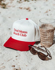 TIRED MOMS BEACH CLUB HAT // RED