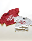 America Established Acid Wash Tee - Neutral