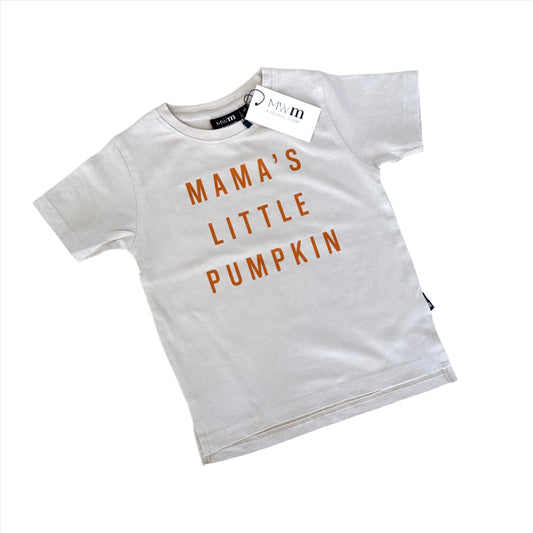 Mama's Little Pumpkin Acid Wash Tee - Neutral