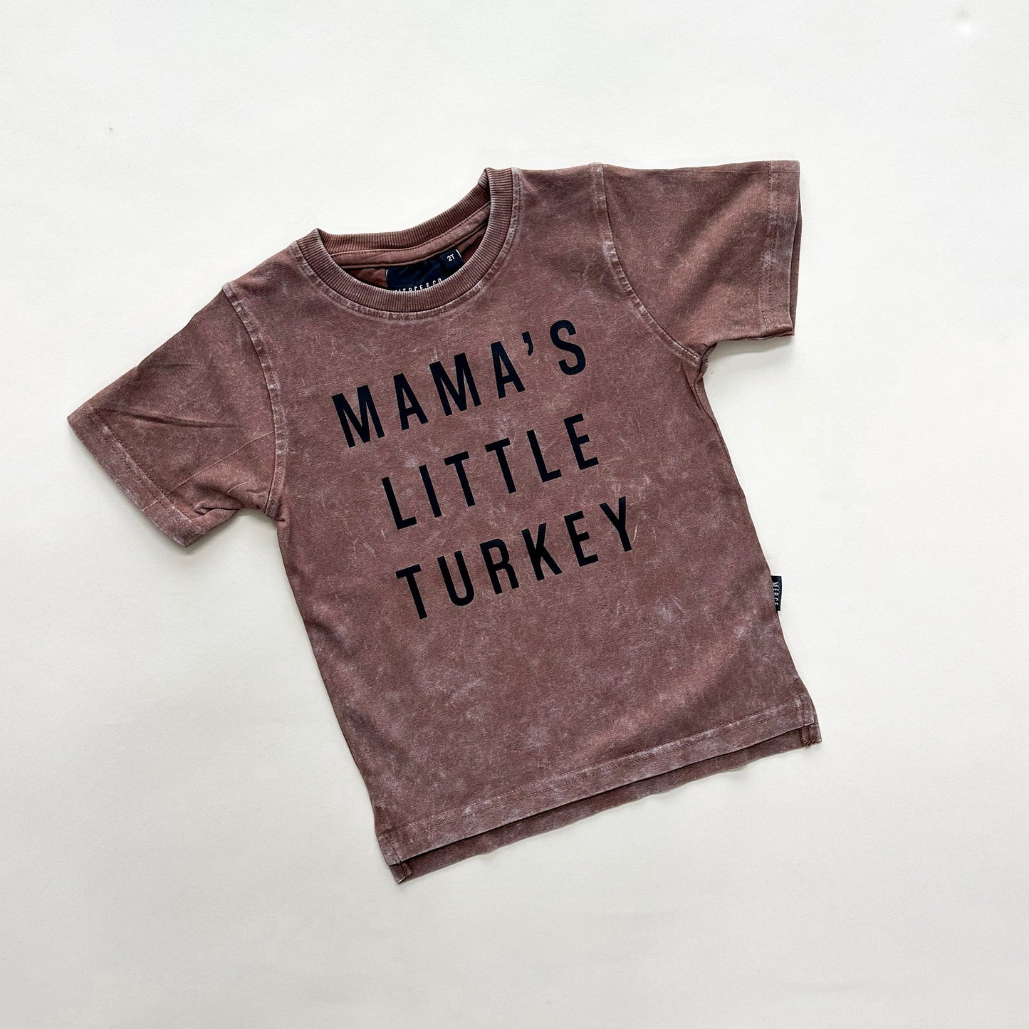 Mama's Little Turkey Acid Wash Tee