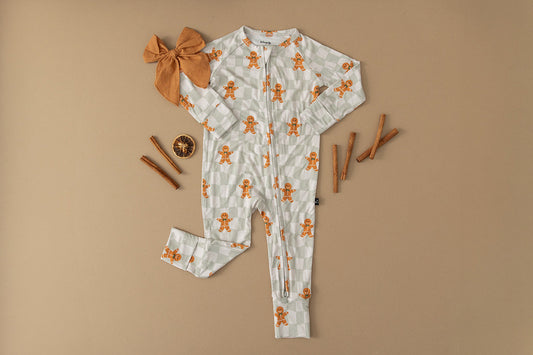 Gingerbread Men - Zip Romper