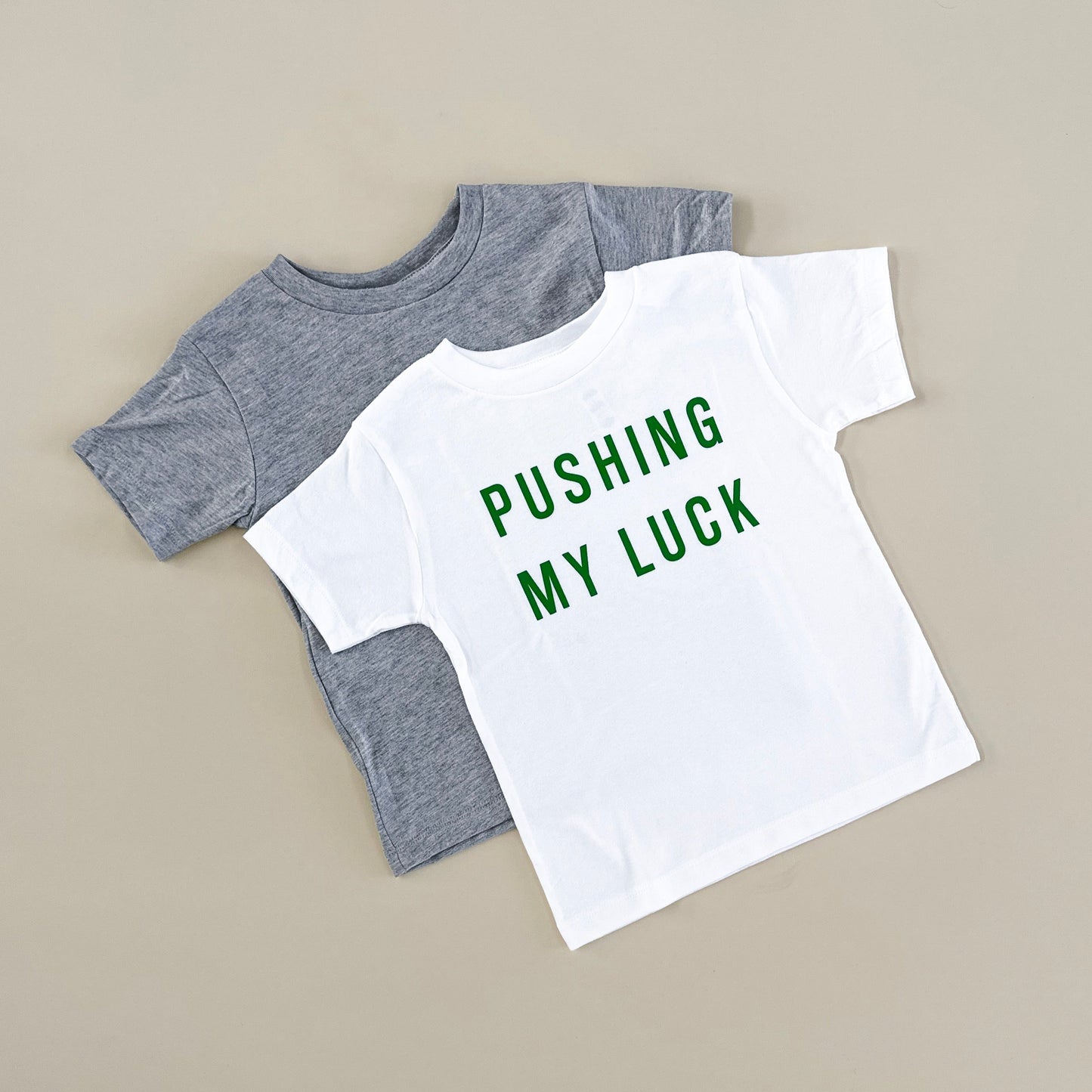 Pushing My Luck Child Tee - Green Design