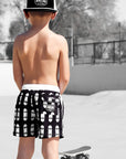 Hybrid Swim Trunks in Thrasher - PREORDER