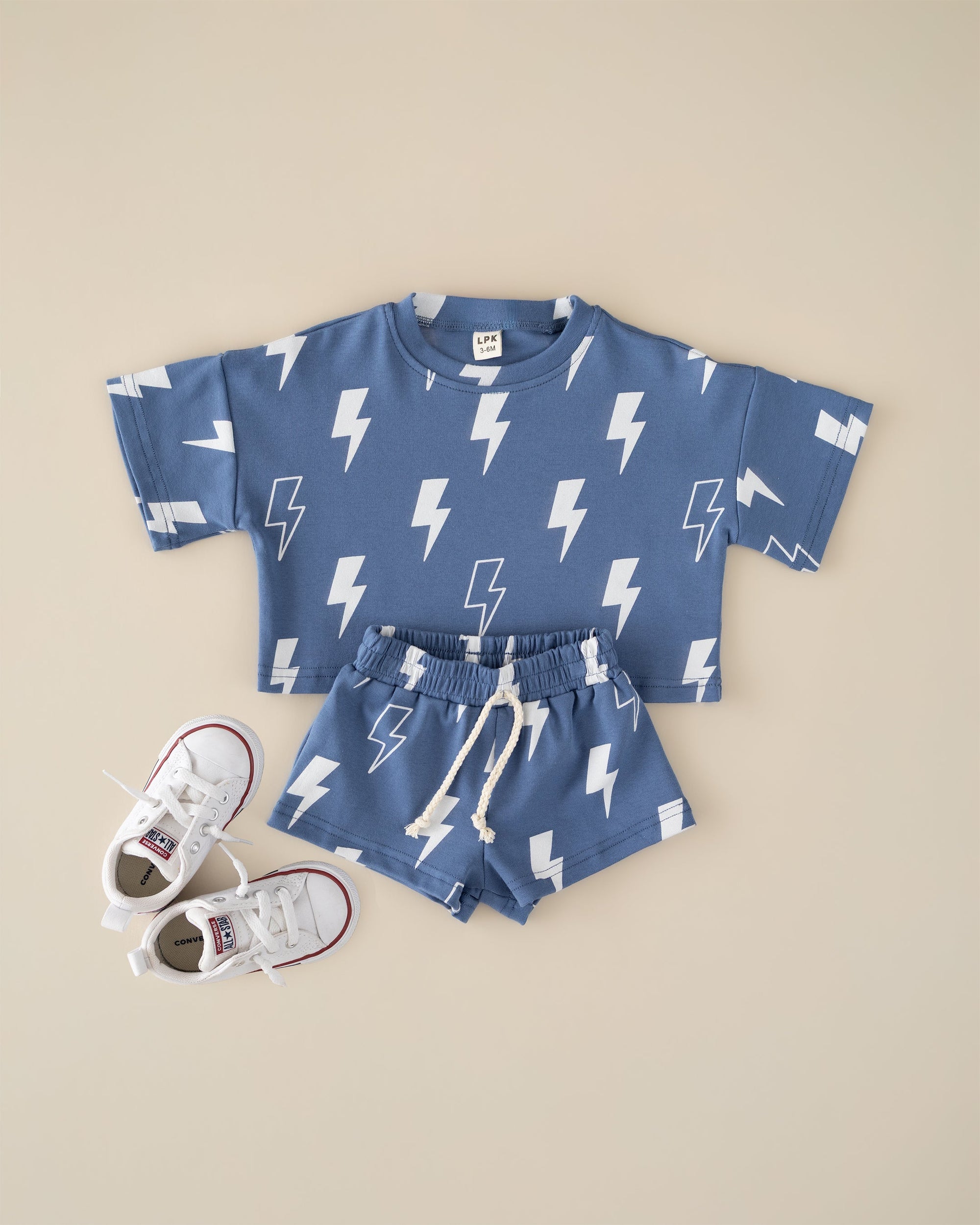 Shorts Set | Blue Bolts