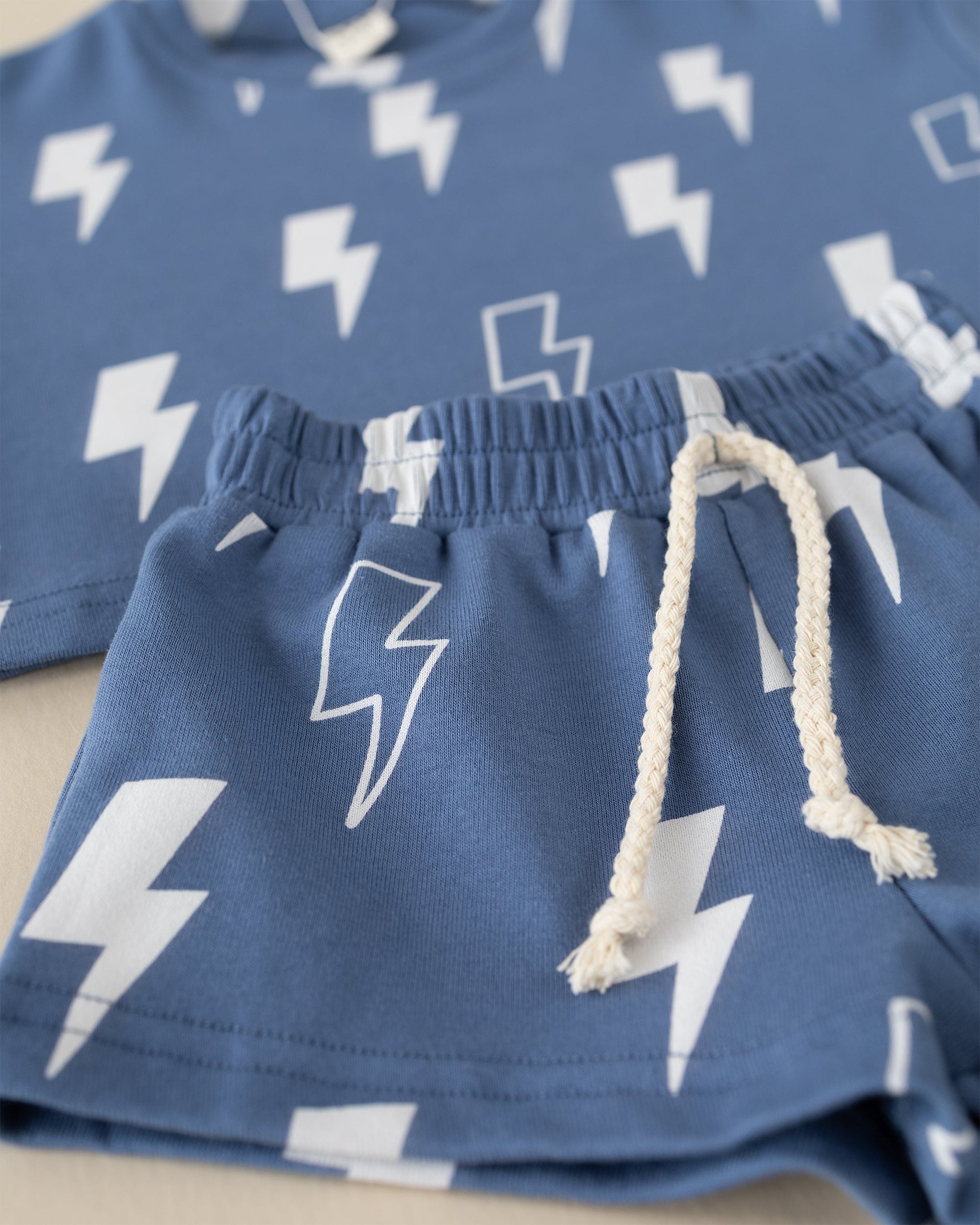 Shorts Set | Blue Bolts