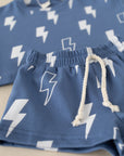 Shorts Set | Blue Bolts