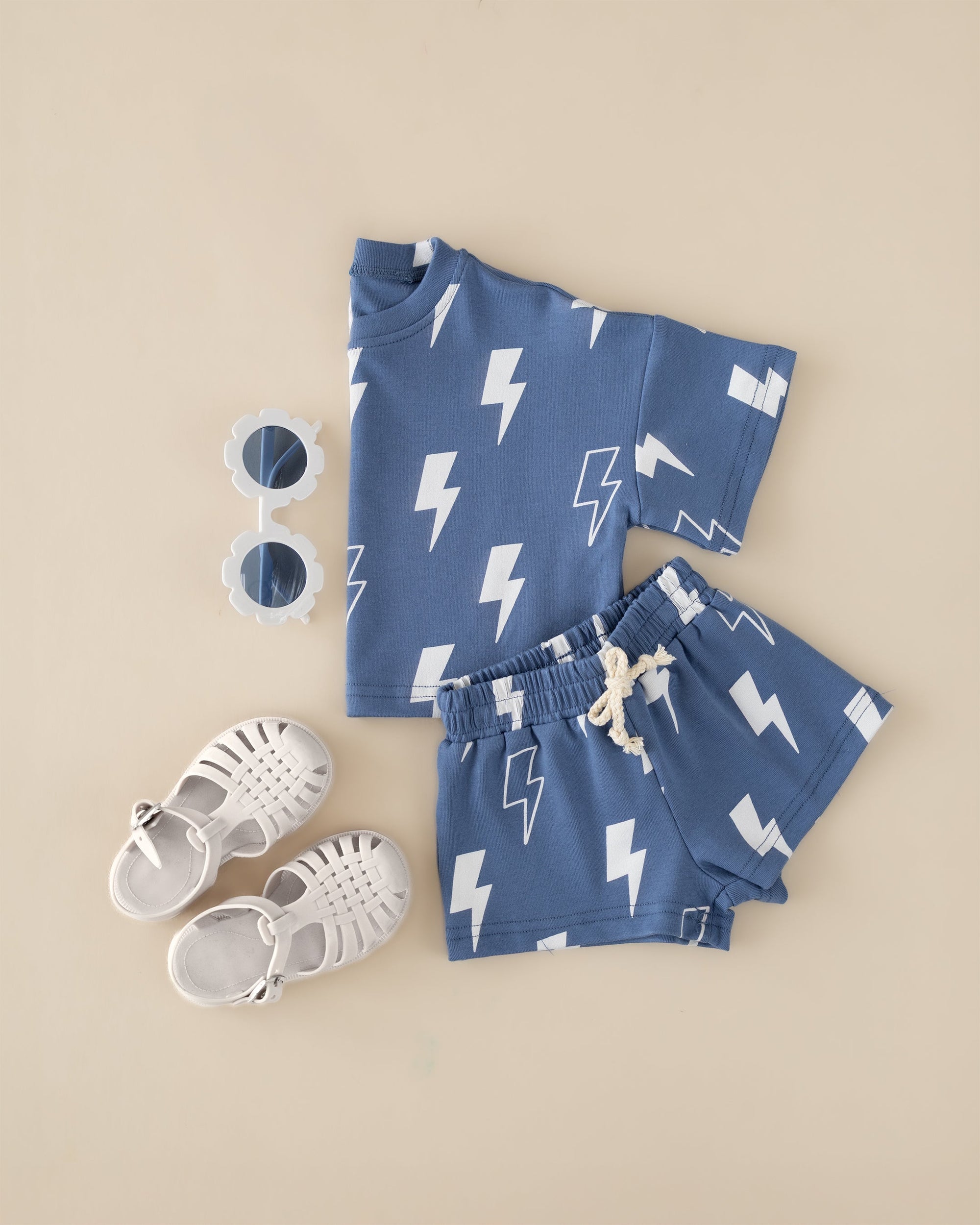 Shorts Set | Blue Bolts