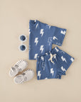 Shorts Set | Blue Bolts