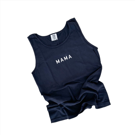 Mama Simple Print Neon Tank