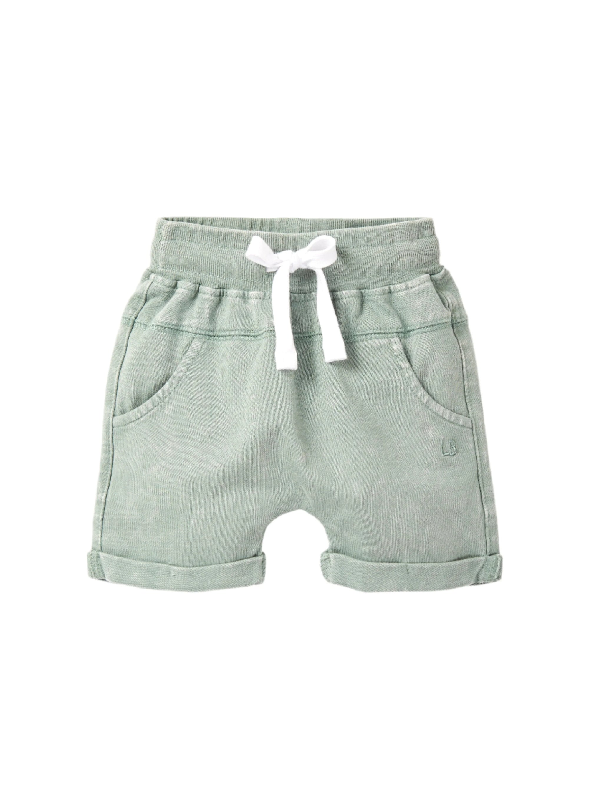 Harem Shorts - Basil Wash