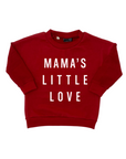 Mama's Little Love Child Waffle Sleeve Sweatshirt