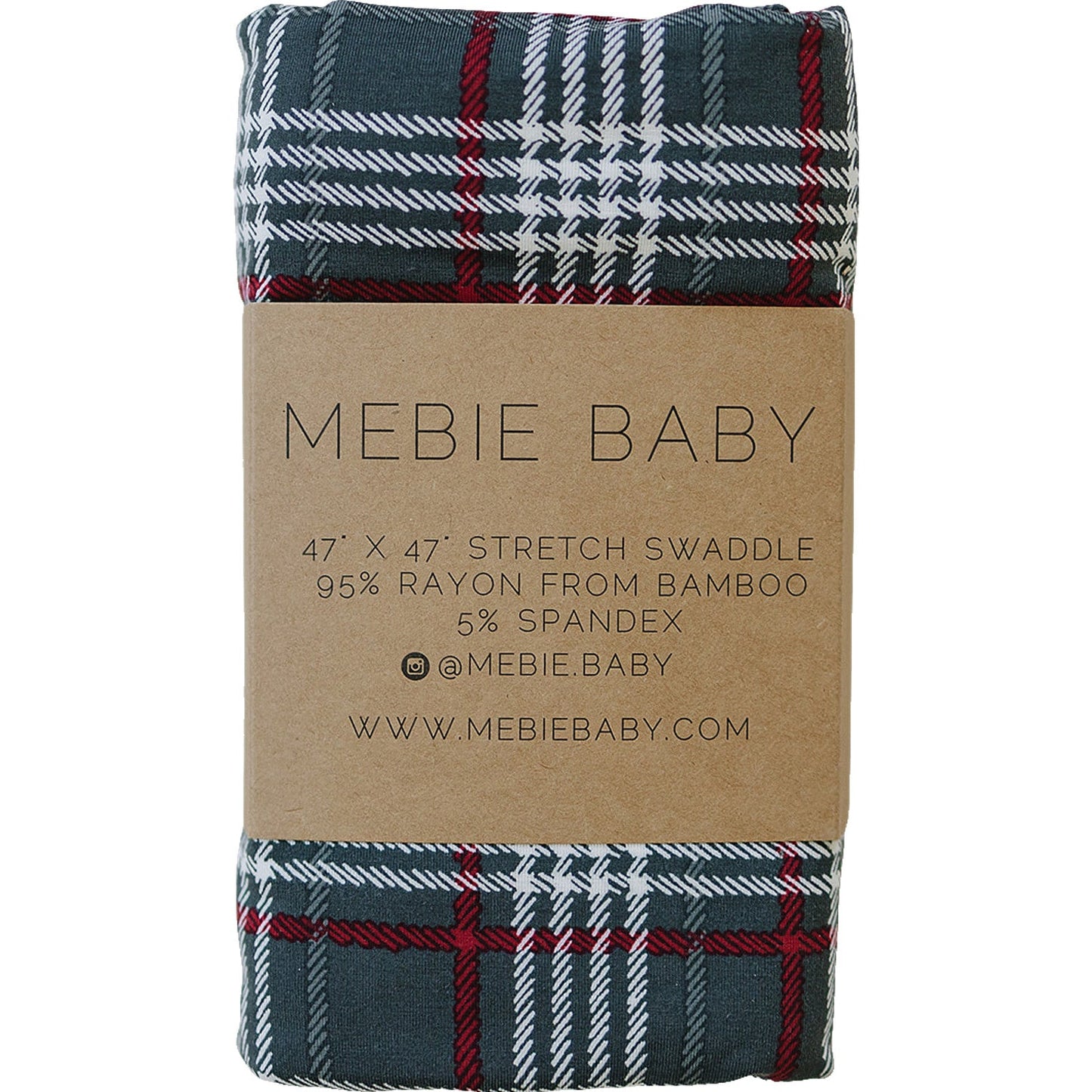 Green Plaid Stretch Swaddle