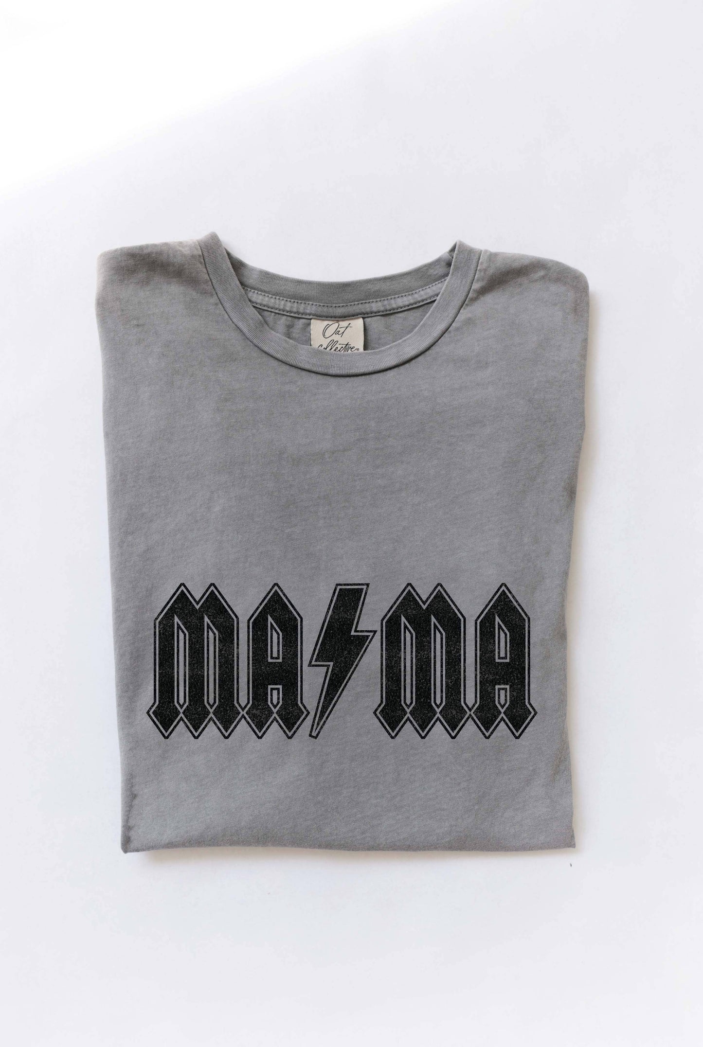 MAMA BOLT  Mineral Washed Graphic Top: TOAST / XL