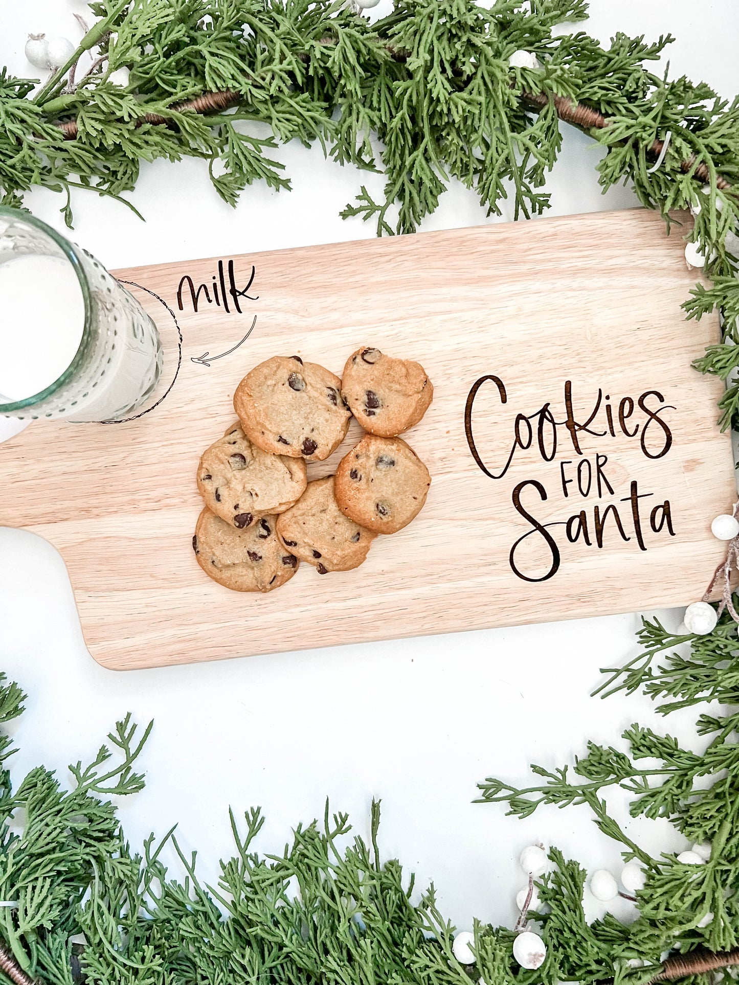 Cookies + Milk Santa Boards