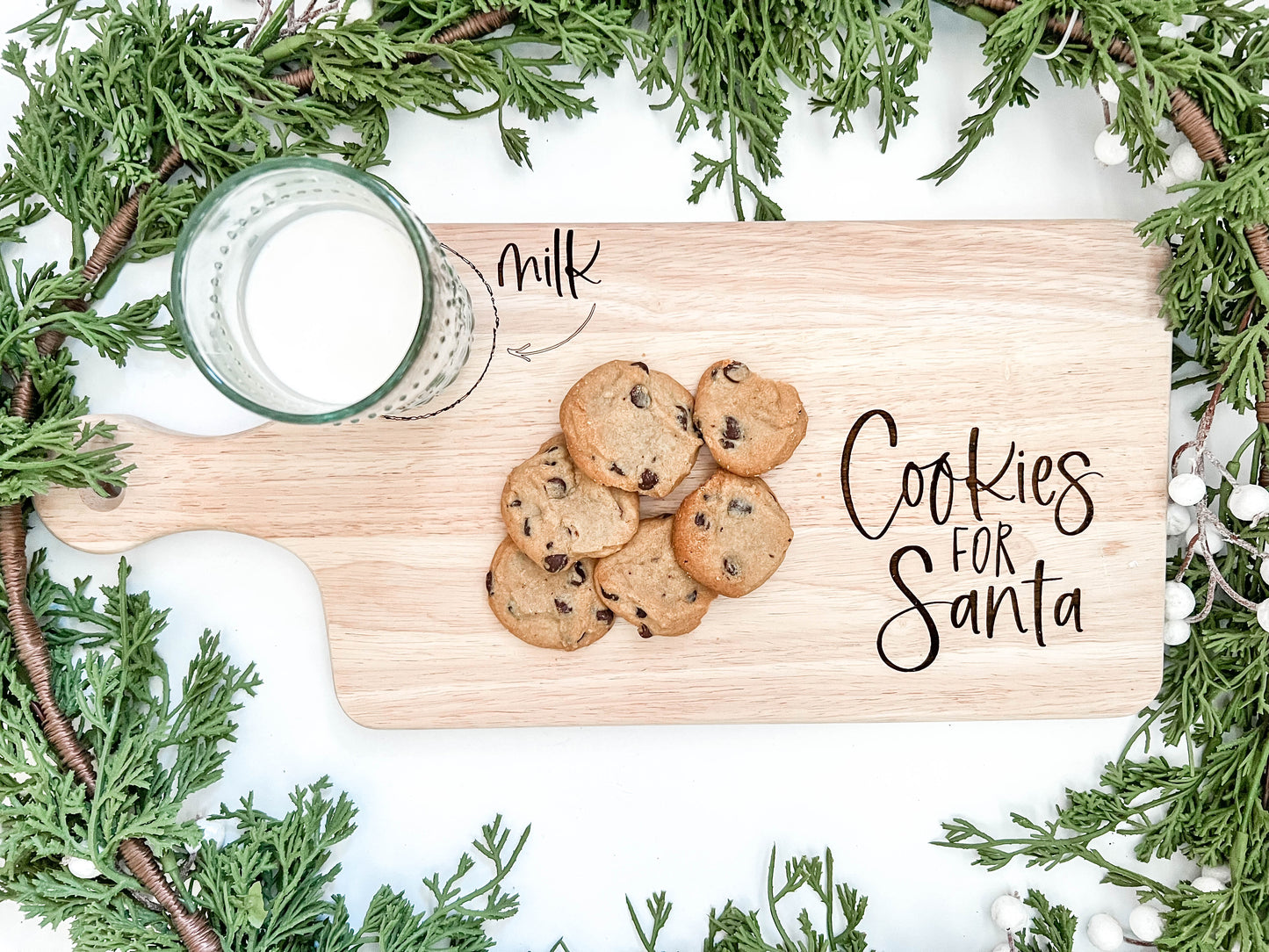 Cookies + Milk Santa Boards