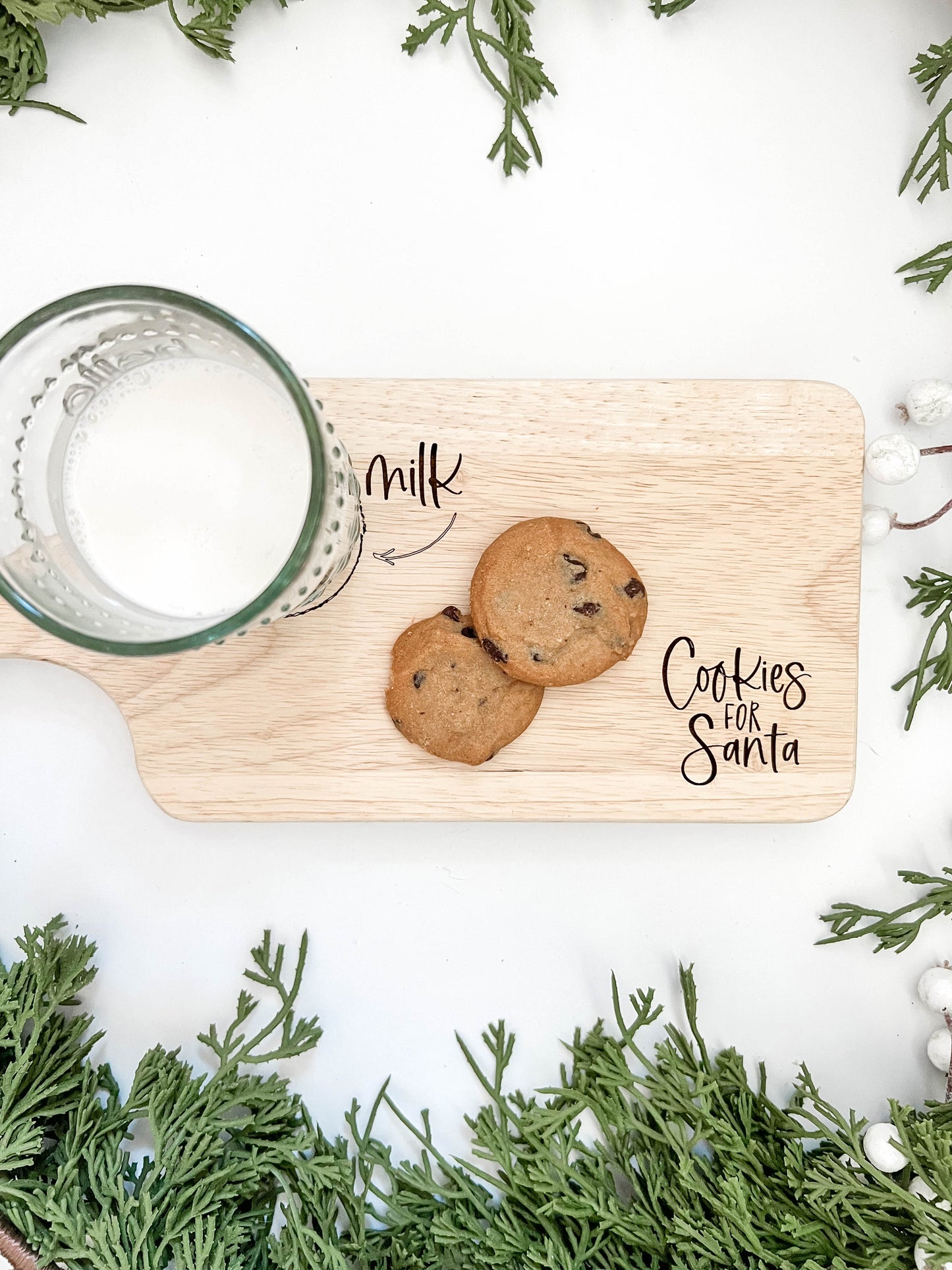 Cookies + Milk Santa Boards