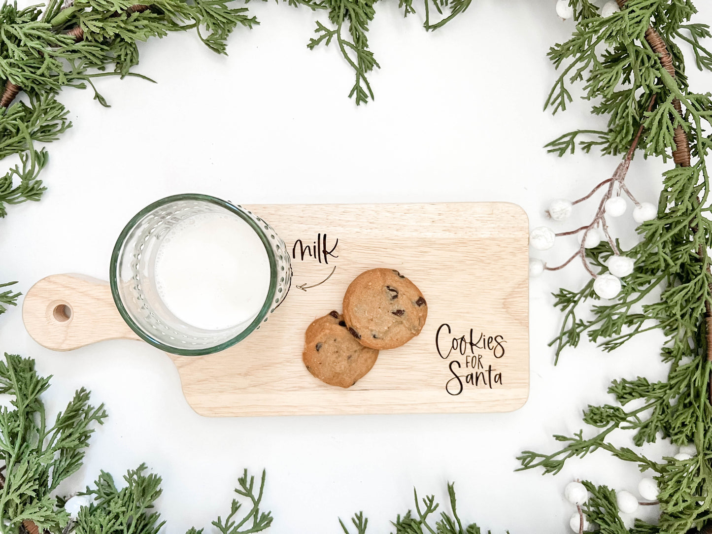 Cookies + Milk Santa Boards