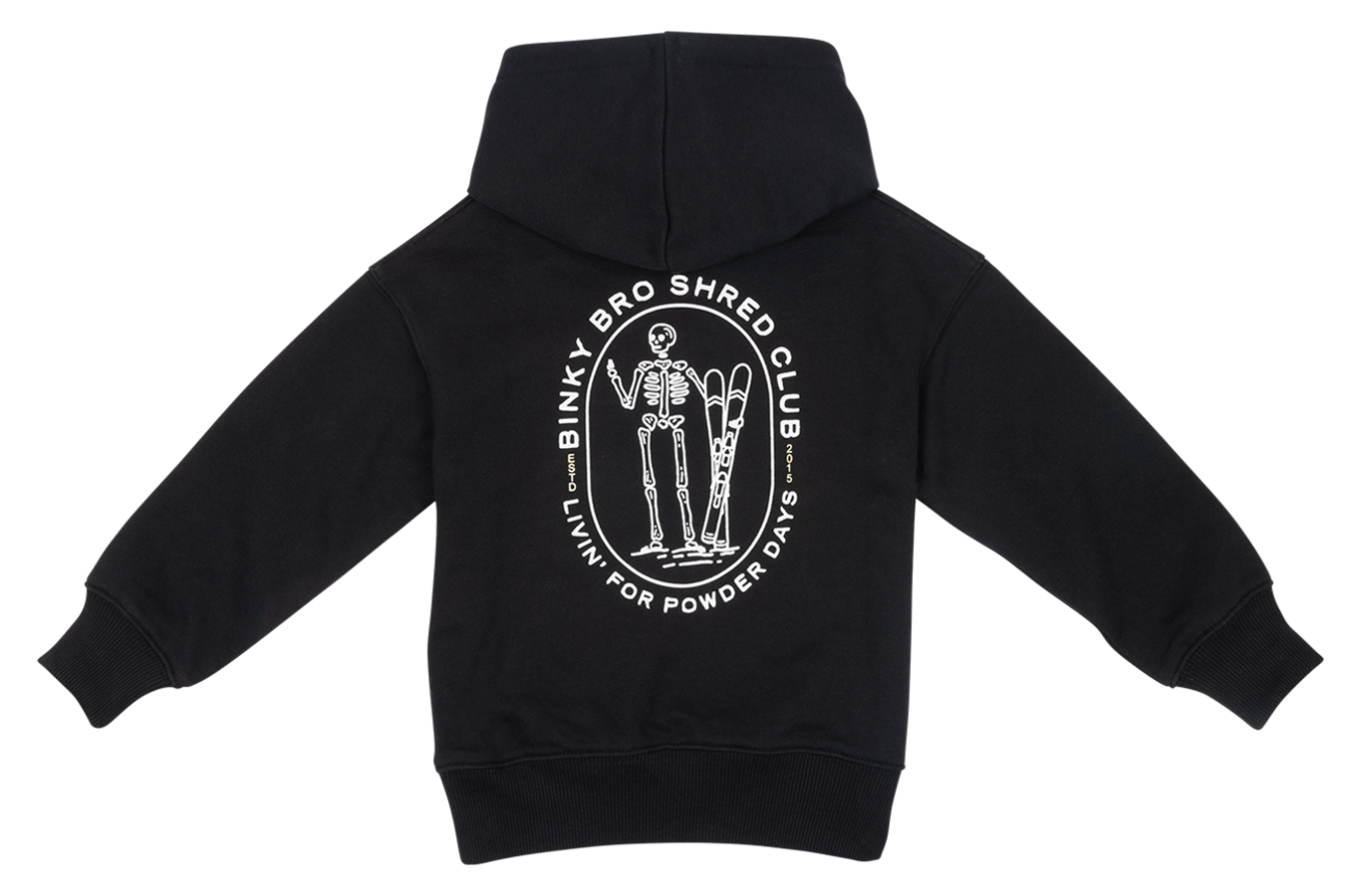 Powder Skelly Black Hoodie