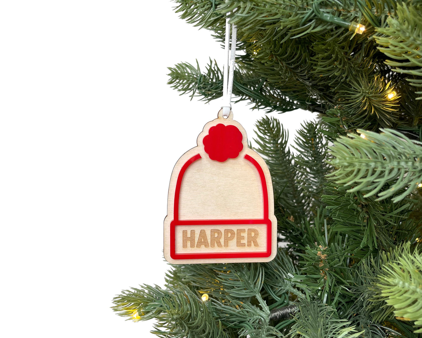 Beanie Name Ornament