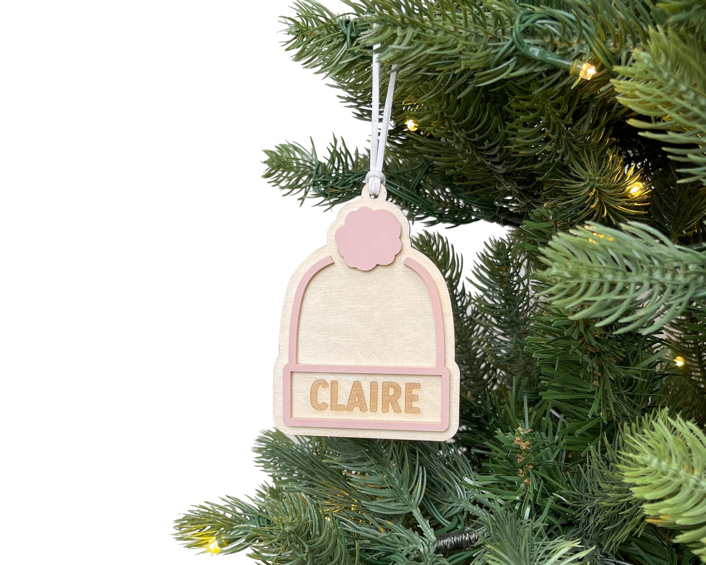 Beanie Name Ornament