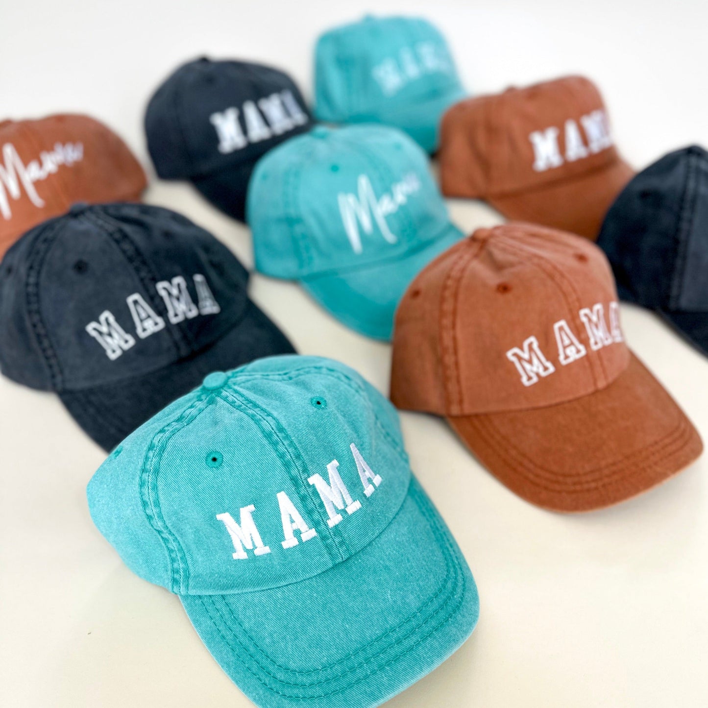 Mama Block Embroidered Baseball Cap