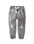 Grey Wash Denim Joggers